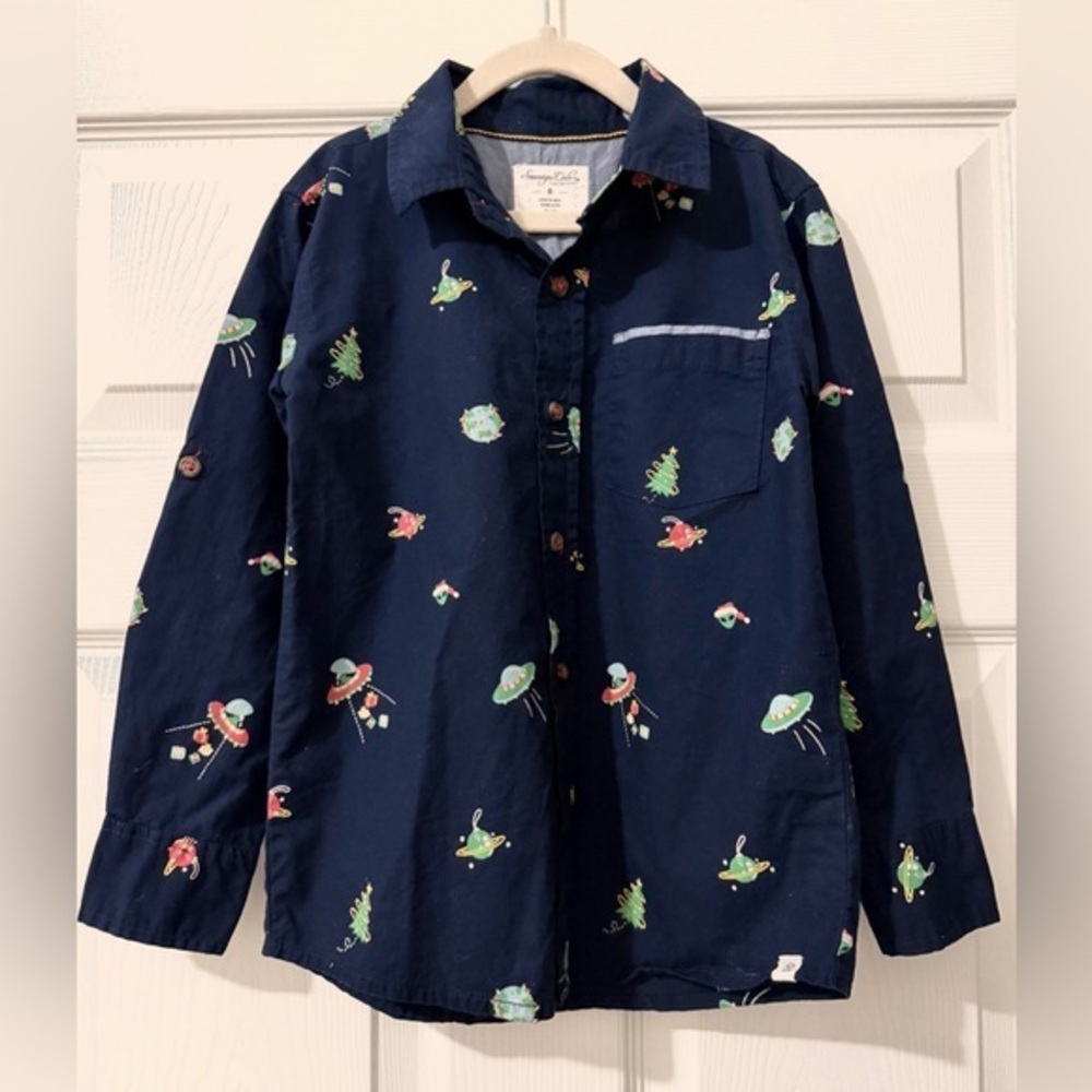 Sovereign Code Blue Shirt with Christmas Design